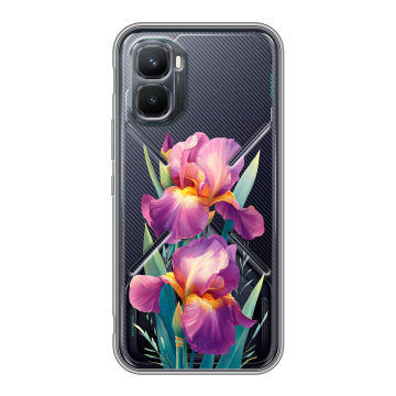 Силиконовый чехол на Infinix GT 50 Pro с принтом Цветы орхидеи