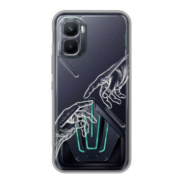 Силиконовый чехол на Infinix GT 50 Pro с принтом Сотворение мира