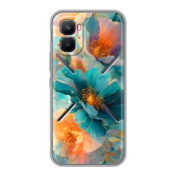 Силиконовый чехол на Infinix GT 50 Pro с принтом Цветы