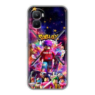 Силиконовый чехол на Infinix GT 50 Pro с принтом Roblox Роблокс Силиконовый чехол на Infinix GT 50 Pro с принтом Roblox Роблокс