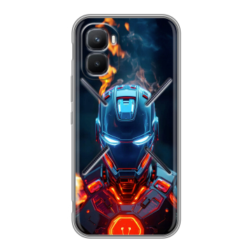 Силиконовый чехол на Infinix GT 50 Pro с принтом IronMan Железный человек