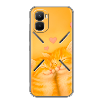 Силиконовый чехол на Infinix GT 50 Pro с принтом Милые котята