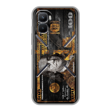 Силиконовый чехол на Infinix GT 50 Pro с принтом Доллар деньги