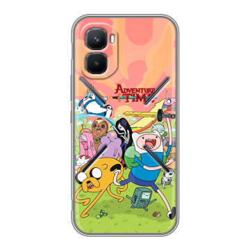 Силиконовый чехол на Infinix GT 50 Pro с принтом Adventure time Время приключений