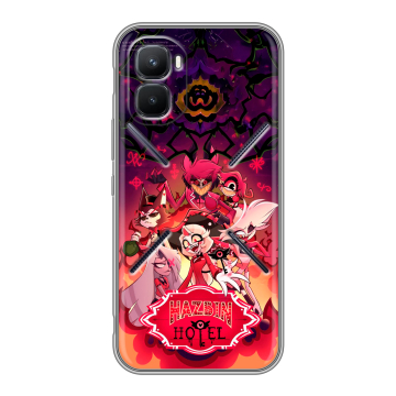 Силиконовый чехол на Infinix GT 50 Pro с принтом Hazbin Hotel Отель Хазбин