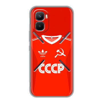 Силиконовый чехол на Infinix GT 50 Pro с принтом Флаг Герб СССР