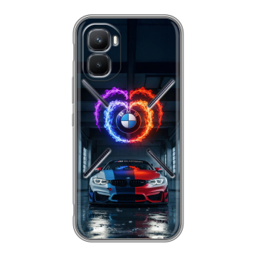 Силиконовый чехол на Infinix GT 50 Pro с принтом BMW БМВ