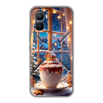 Силиконовый чехол на Infinix GT 50 Pro с принтом Новый год