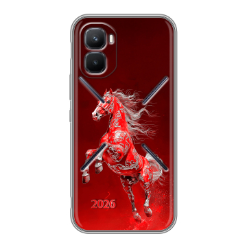 Силиконовый чехол на Infinix GT 50 Pro с принтом Новый год