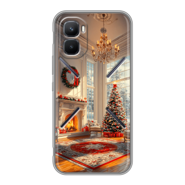 Силиконовый чехол на Infinix GT 50 Pro с принтом Новый год