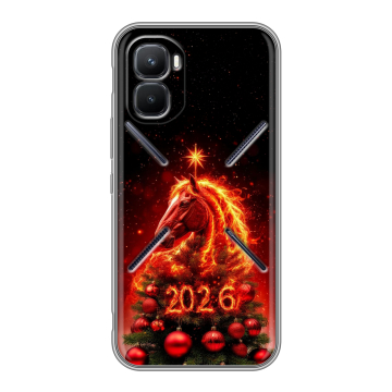 Силиконовый чехол на Infinix GT 50 Pro с принтом Новый год