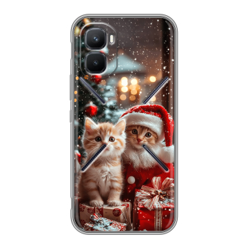 Силиконовый чехол на Infinix GT 50 Pro с принтом Новый год