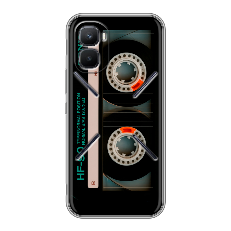 Силиконовый чехол на Infinix GT 50 Pro с принтом Кассета Силиконовый чехол на Infinix GT 50 Pro с принтом Кассета