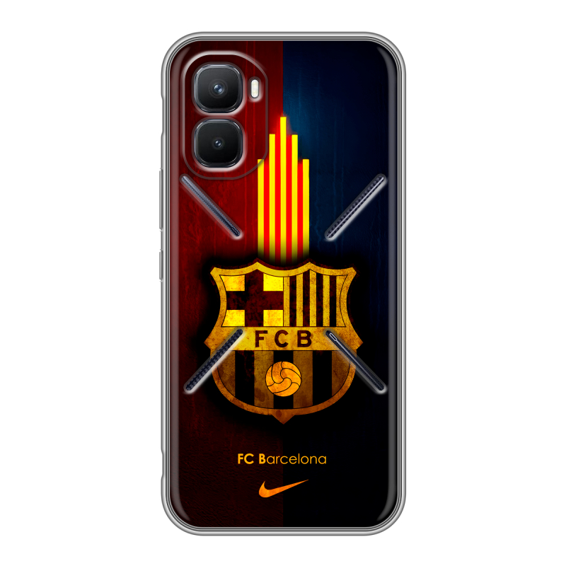 Силиконовый чехол на Infinix GT 50 Pro с принтом Барселона Barcelona Силиконовый чехол на Infinix GT 50 Pro с принтом Барселона Barcelona