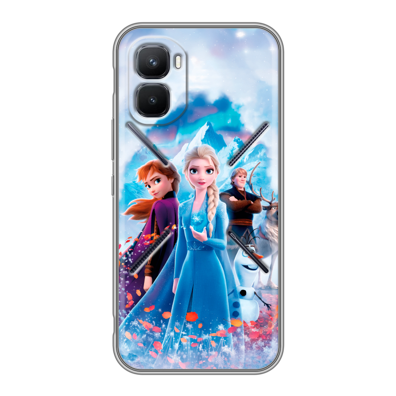Силиконовый чехол на Infinix GT 50 Pro с принтом Холодное сердце Frozen Силиконовый чехол на Infinix GT 50 Pro с принтом Холодное сердце Frozen