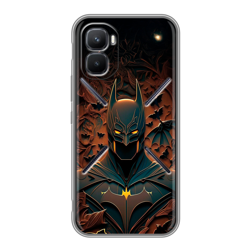 Силиконовый чехол на Infinix GT 50 Pro с принтом Batman Бэтмен Силиконовый чехол на Infinix GT 50 Pro с принтом Batman Бэтмен