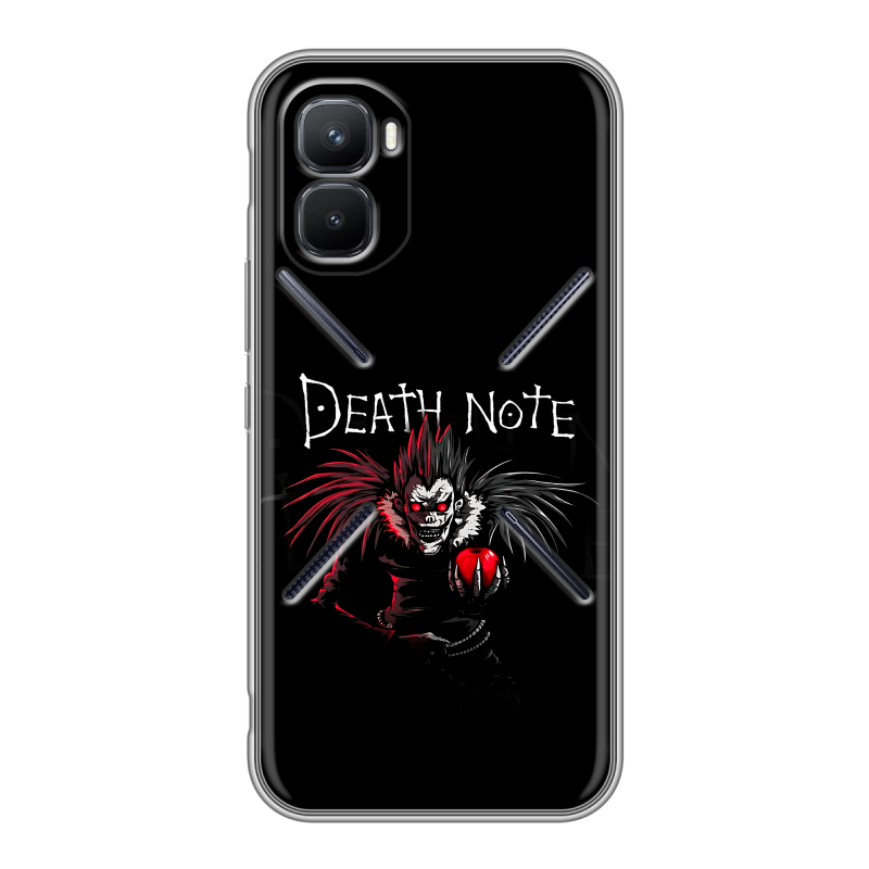 Силиконовый чехол на Infinix GT 50 Pro с принтом Death note Тетрадь смерти Силиконовый чехол на Infinix GT 50 Pro с принтом Death note Тетрадь смерти