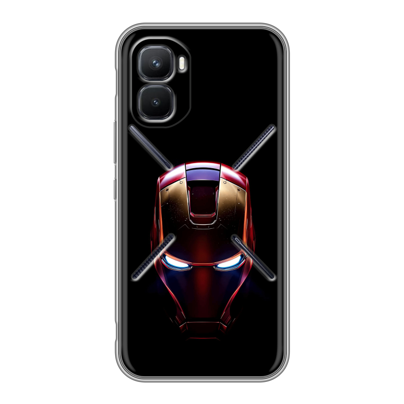 Силиконовый чехол на Infinix GT 50 Pro с принтом IronMan Железный человек Силиконовый чехол на Infinix GT 50 Pro с принтом IronMan Железный человек