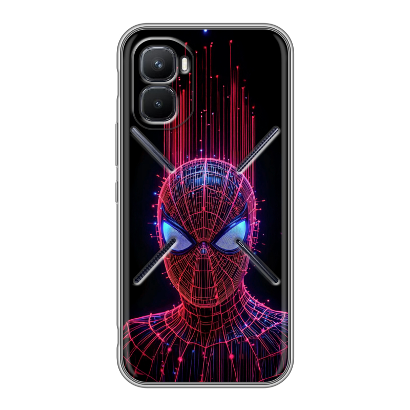 Силиконовый чехол на Infinix GT 50 Pro с принтом Spiderman Человек паук Силиконовый чехол на Infinix GT 50 Pro с принтом Spiderman Человек паук