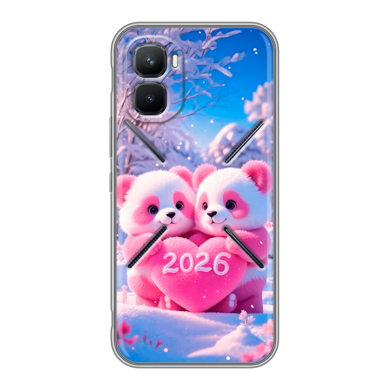 Силиконовый чехол на Infinix GT 50 Pro с принтом Новый год Силиконовый чехол на Infinix GT 50 Pro с принтом Новый год