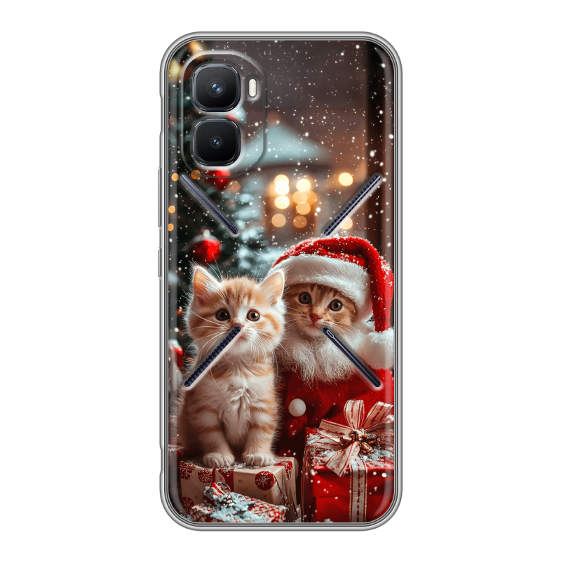 Силиконовый чехол на Infinix GT 50 Pro с принтом Новый год Силиконовый чехол на Infinix GT 50 Pro с принтом Новый год