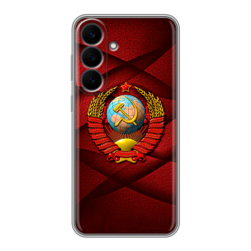 Силиконовый чехол на Samsung Galaxy S26 FE с принтом Герб СССР Силиконовый чехол на Samsung Galaxy S26 FE с принтом Герб СССР