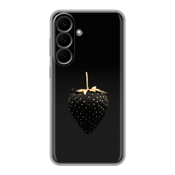 Силиконовый чехол на Samsung Galaxy S26 FE с принтом Черная клубника Силиконовый чехол на Samsung Galaxy S26 FE с принтом Черная клубника