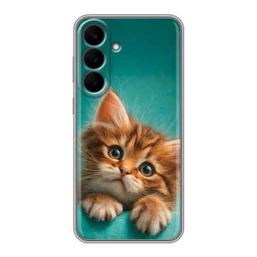 Силиконовый чехол на Samsung Galaxy S26 FE с принтом котенок Силиконовый чехол на Samsung Galaxy S26 FE с принтом котенок