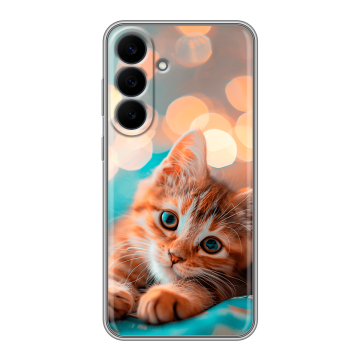 Силиконовый чехол на Samsung Galaxy S26 FE с принтом котик