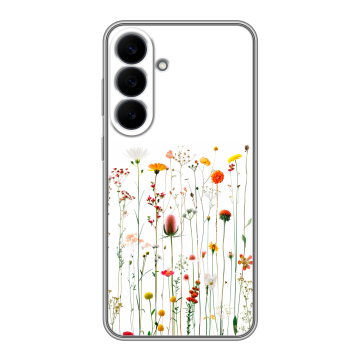 Силиконовый чехол на Samsung Galaxy S26 FE с принтом цветы