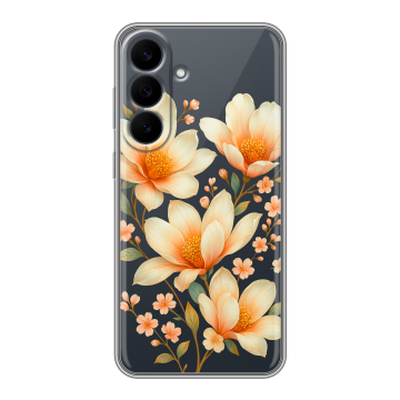 Силиконовый чехол на Samsung Galaxy S26 FE с принтом Цветы