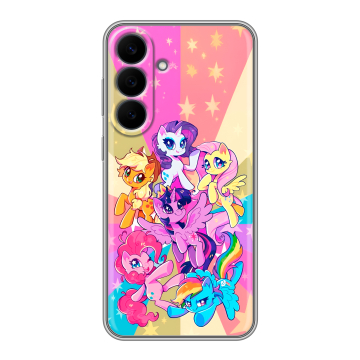 Силиконовый чехол на Samsung Galaxy S26 FE с принтом My little pony Дружба чудо Силиконовый чехол на Samsung Galaxy S26 FE с принтом My little pony Дружба чудо