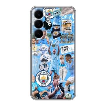Силиконовый чехол на Samsung Galaxy S26 FE с принтом Man City Манчестер Сити