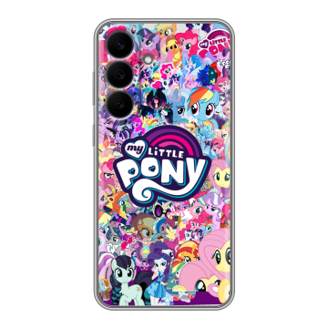 Силиконовый чехол на Samsung Galaxy S26 FE с принтом My little pony Дружба чудо Силиконовый чехол на Samsung Galaxy S26 FE с принтом My little pony Дружба чудо
