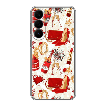 Силиконовый чехол на Samsung Galaxy S26 FE с принтом Новый год