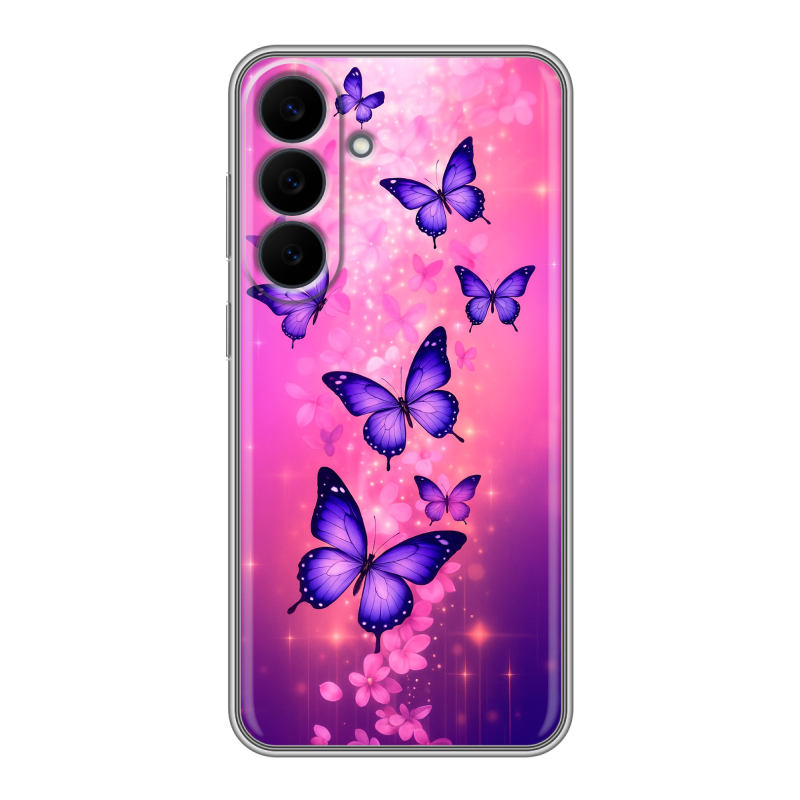 Силиконовый чехол на Samsung Galaxy S26 FE с принтом Бабочки Силиконовый чехол на Samsung Galaxy S26 FE с принтом Бабочки