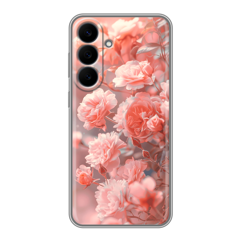 Силиконовый чехол на Samsung Galaxy S26 FE с принтом Розы цветы Силиконовый чехол на Samsung Galaxy S26 FE с принтом Розы цветы