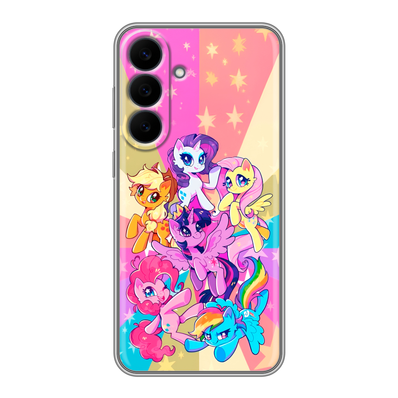 Силиконовый чехол на Samsung Galaxy S26 FE с принтом My little pony Дружба чудо Силиконовый чехол на Samsung Galaxy S26 FE с принтом My little pony Дружба чудо