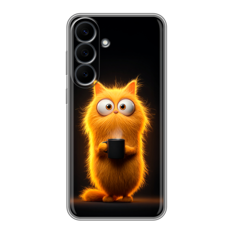 Силиконовый чехол на Samsung Galaxy S26 FE с принтом Смешной кот Силиконовый чехол на Samsung Galaxy S26 FE с принтом Смешной кот