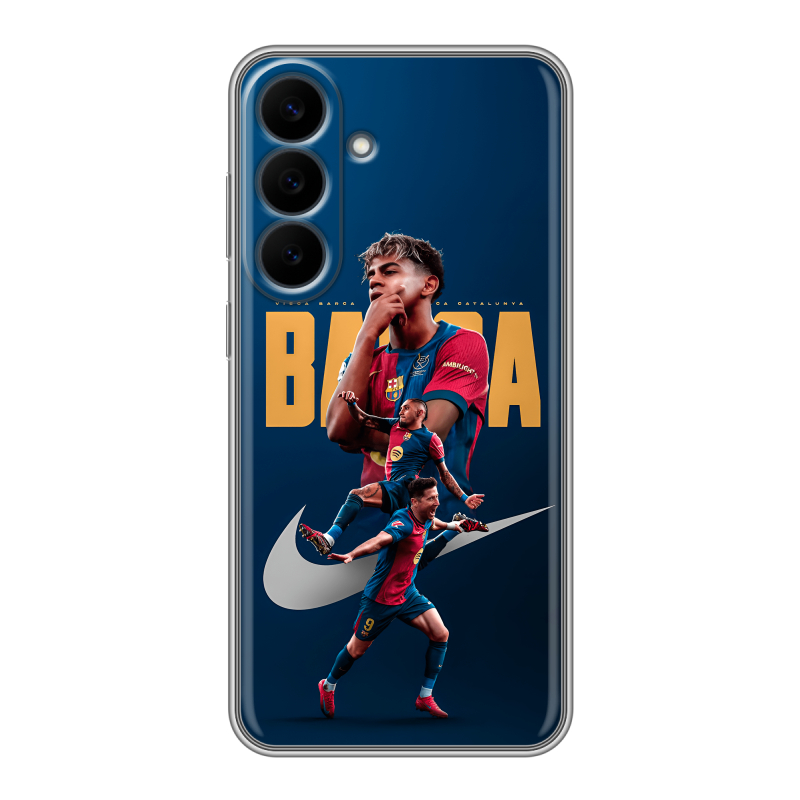 Силиконовый чехол на Samsung Galaxy S26 FE с принтом Барселона Barca Yamal Силиконовый чехол на Samsung Galaxy S26 FE с принтом Барселона Barca Yamal