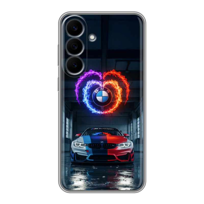Силиконовый чехол на Samsung Galaxy S26 FE с принтом BMW БМВ Силиконовый чехол на Samsung Galaxy S26 FE с принтом BMW БМВ