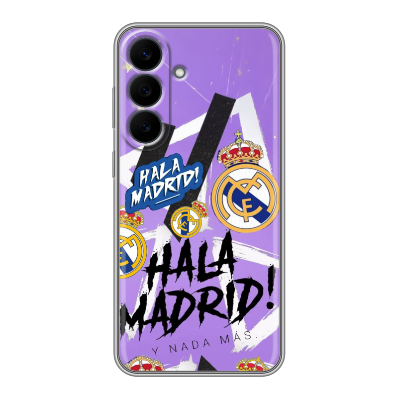 Силиконовый чехол на Samsung Galaxy S26 FE с принтом Real Madrid Реал Мадрид Силиконовый чехол на Samsung Galaxy S26 FE с принтом Real Madrid Реал Мадрид