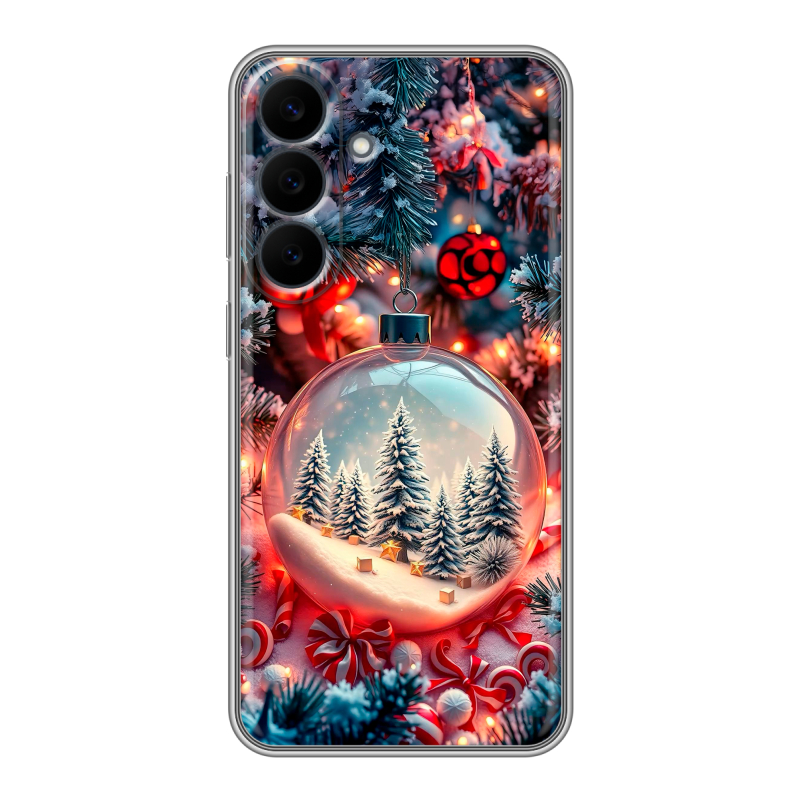 Силиконовый чехол на Samsung Galaxy S26 FE с принтом Новый год Силиконовый чехол на Samsung Galaxy S26 FE с принтом Новый год