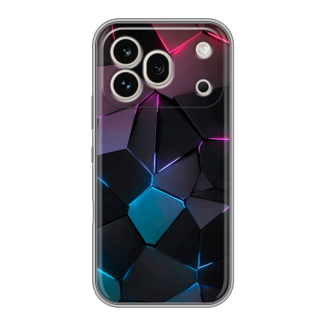 Силиконовый чехол на Honor 600 Pro с принтом Геометрия неона Силиконовый чехол на Honor 600 Pro с принтом Геометрия неона
