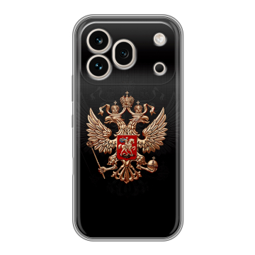 Силиконовый чехол на Honor 600 Pro с принтом Герб России Силиконовый чехол на Honor 600 Pro с принтом Герб России