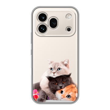 Силиконовый чехол на Honor 600 Pro с принтом Кошки Силиконовый чехол на Honor 600 Pro с принтом Кошки