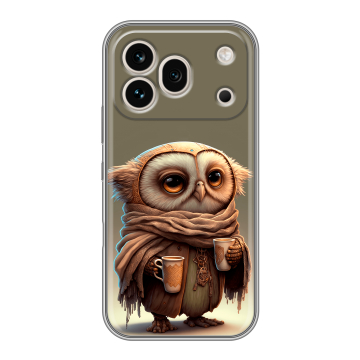 Силиконовый чехол на Honor 600 Pro с принтом Сова Силиконовый чехол на Honor 600 Pro с принтом Сова