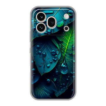Силиконовый чехол на Honor 600 Pro с принтом Листья Силиконовый чехол на Honor 600 Pro с принтом Листья