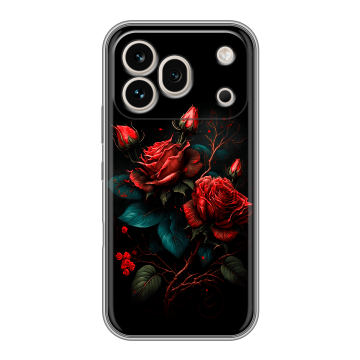 Силиконовый чехол на Honor 600 Pro с принтом Розы красные