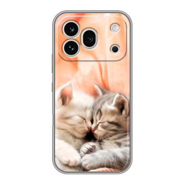 Силиконовый чехол на Honor 600 Pro с принтом Котята Силиконовый чехол на Honor 600 Pro с принтом Котята